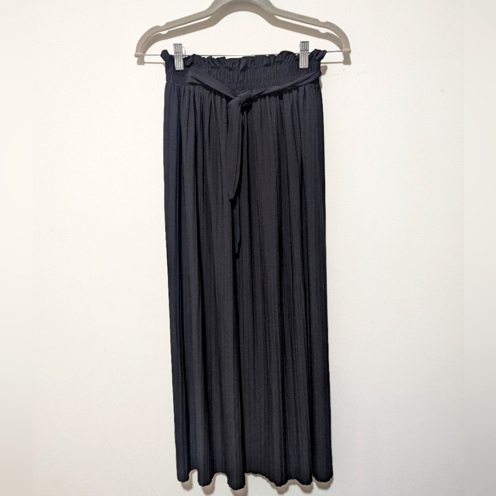 Black Pleated Skirt